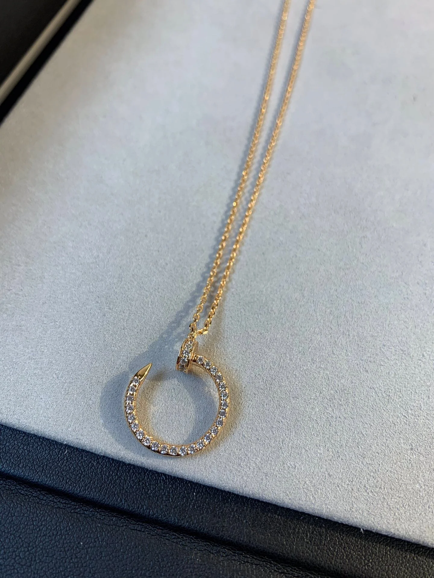 [Cartier]JUSTE NECKLACE PINK GOLD DIAMONDS