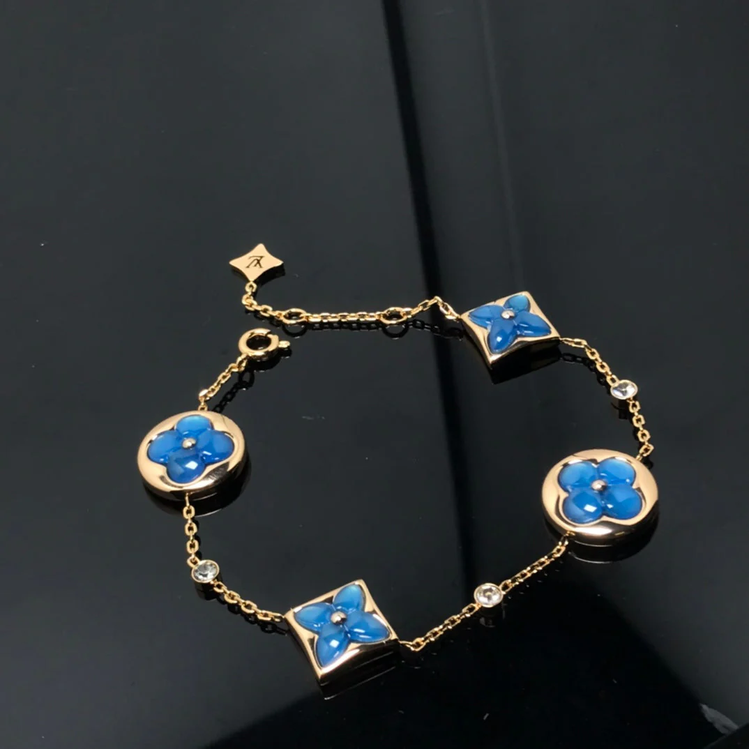 [Louis vuitton]STAR AND SUN 4 MOTIF BLUE BRACELET