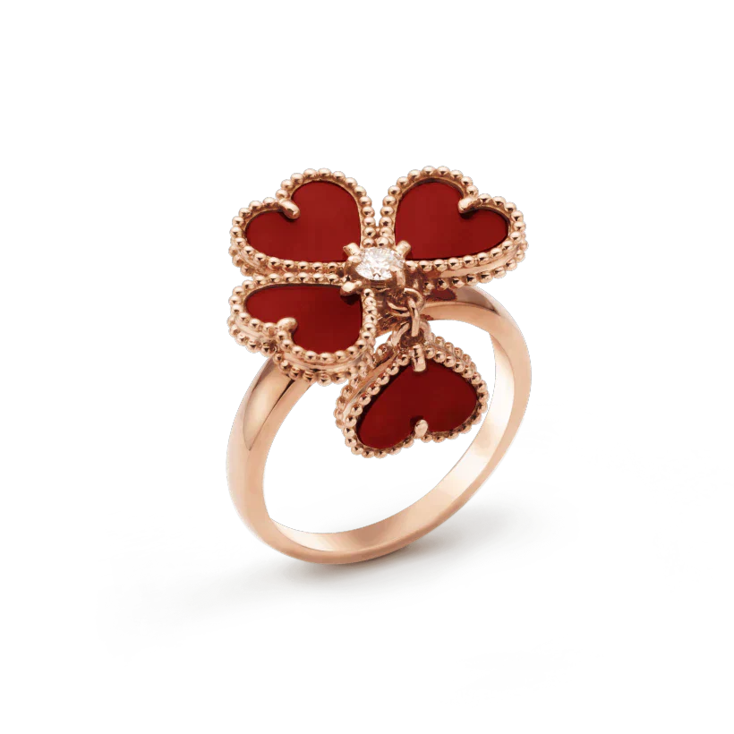 [Van Cleef & Arpels]SWEET CLOVER CARNELIAN RING
