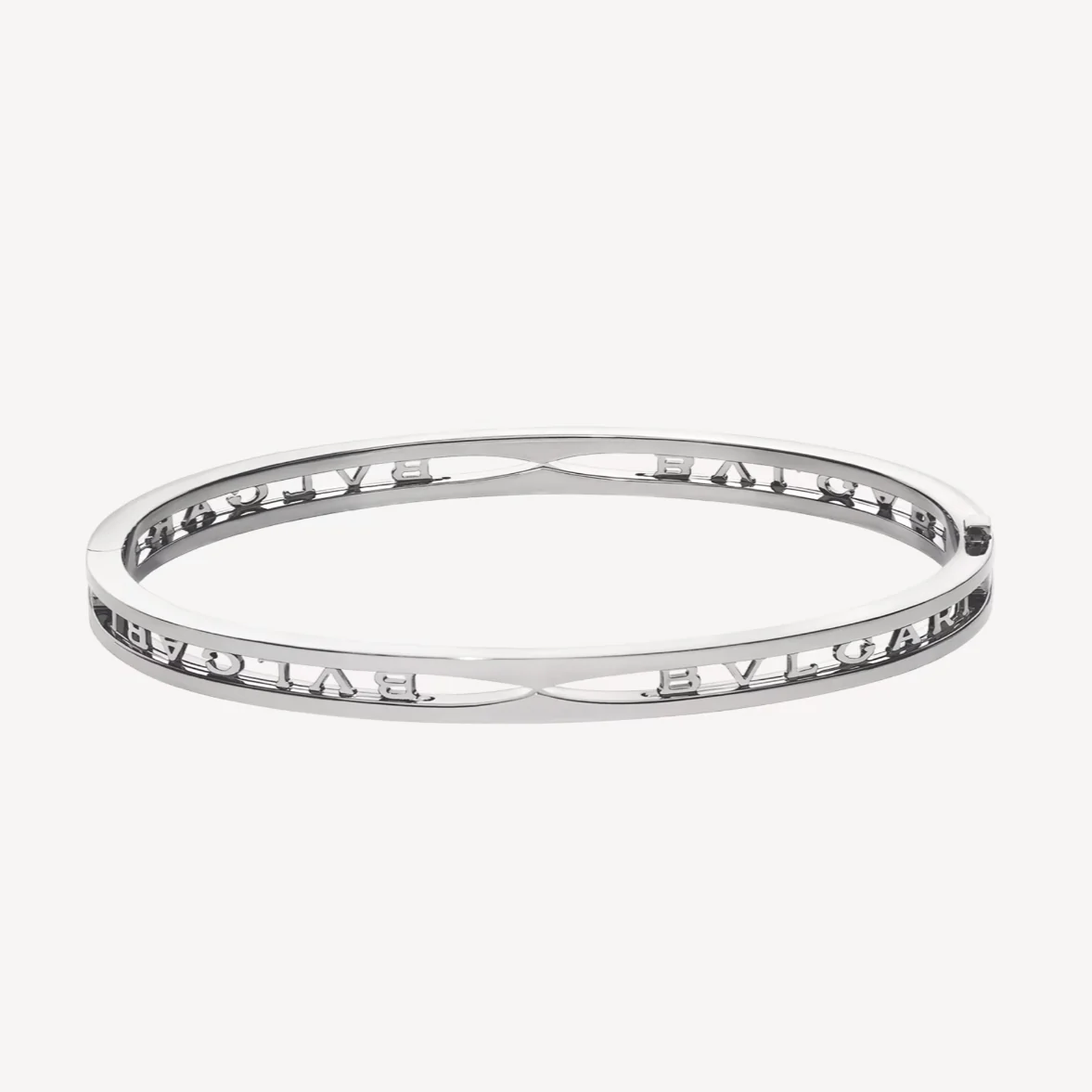 [Bulgari]ZERO 1 SPIRAL LOGO SILVER BRACELET