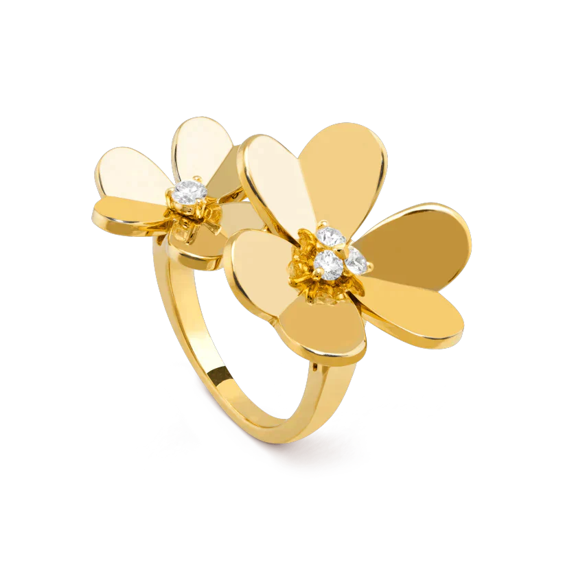 [Van Cleef & Arpels] COMOS GOLD DIAMOND RING
