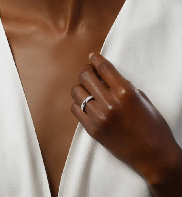 [Chaumet]ALLIANCE LIENS VIDENCE PAVED DIAMOND 4MM RING