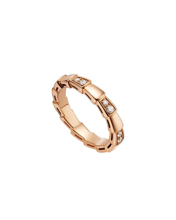 [Bulgari]SERPENTI RING PINK GOLD  3MM