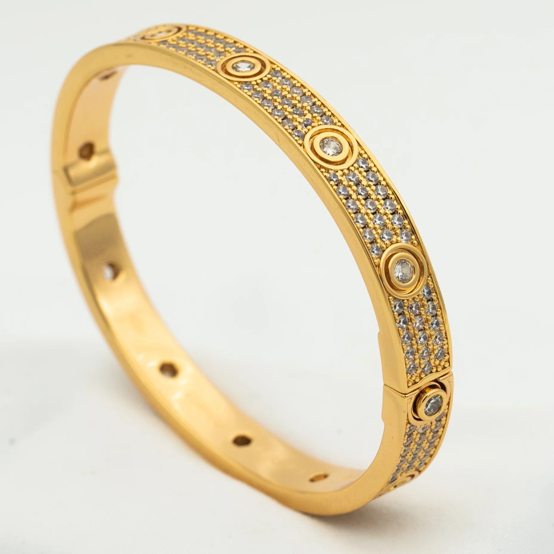 [Cartier]LOVE BRACELET 6.1MM DIAMOND-PAVED 10 BIG DIAMONDS