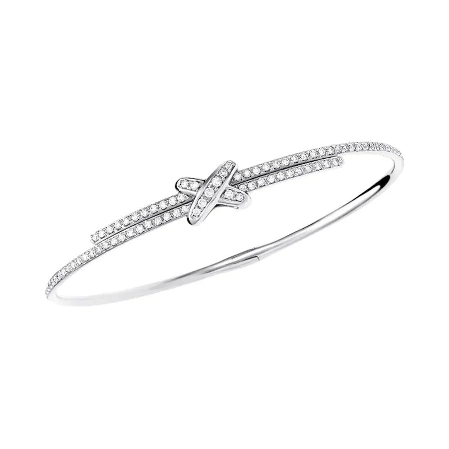 [Chaumet]JEUX DE BRACELET DIAMONDS SILVER