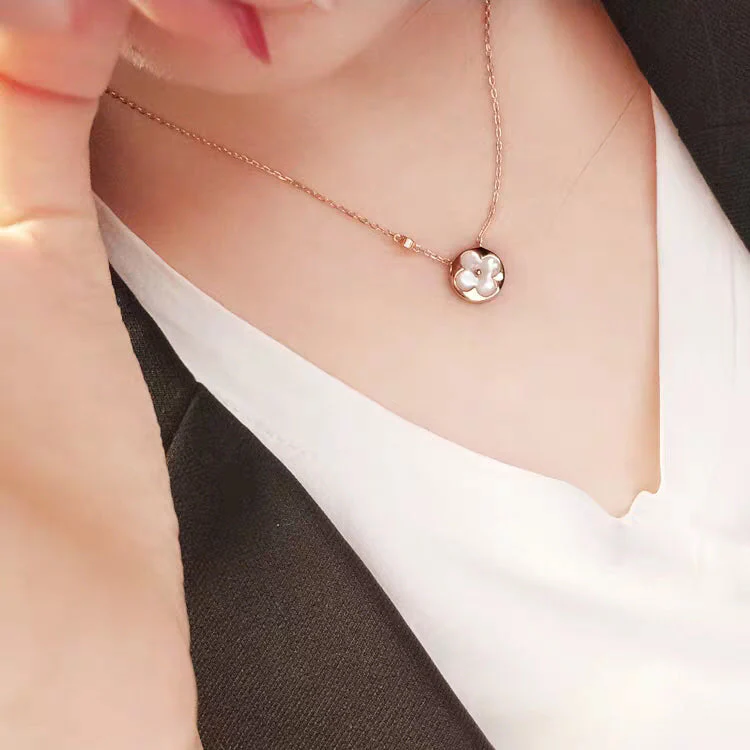 [Louis vuitton]SUN MOP GOLD 1 DIAMOND NECKLACE