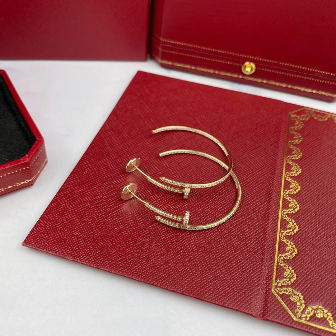 [Cartier]JUSTE EARRINGS FULL DIAMONDS 1.8MM