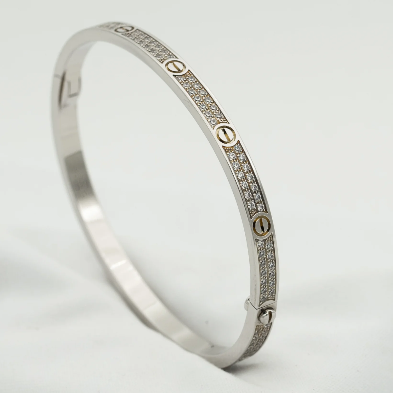 [Cartier]LOVE BRACELET 3.65MM DIAMOND-PAVED