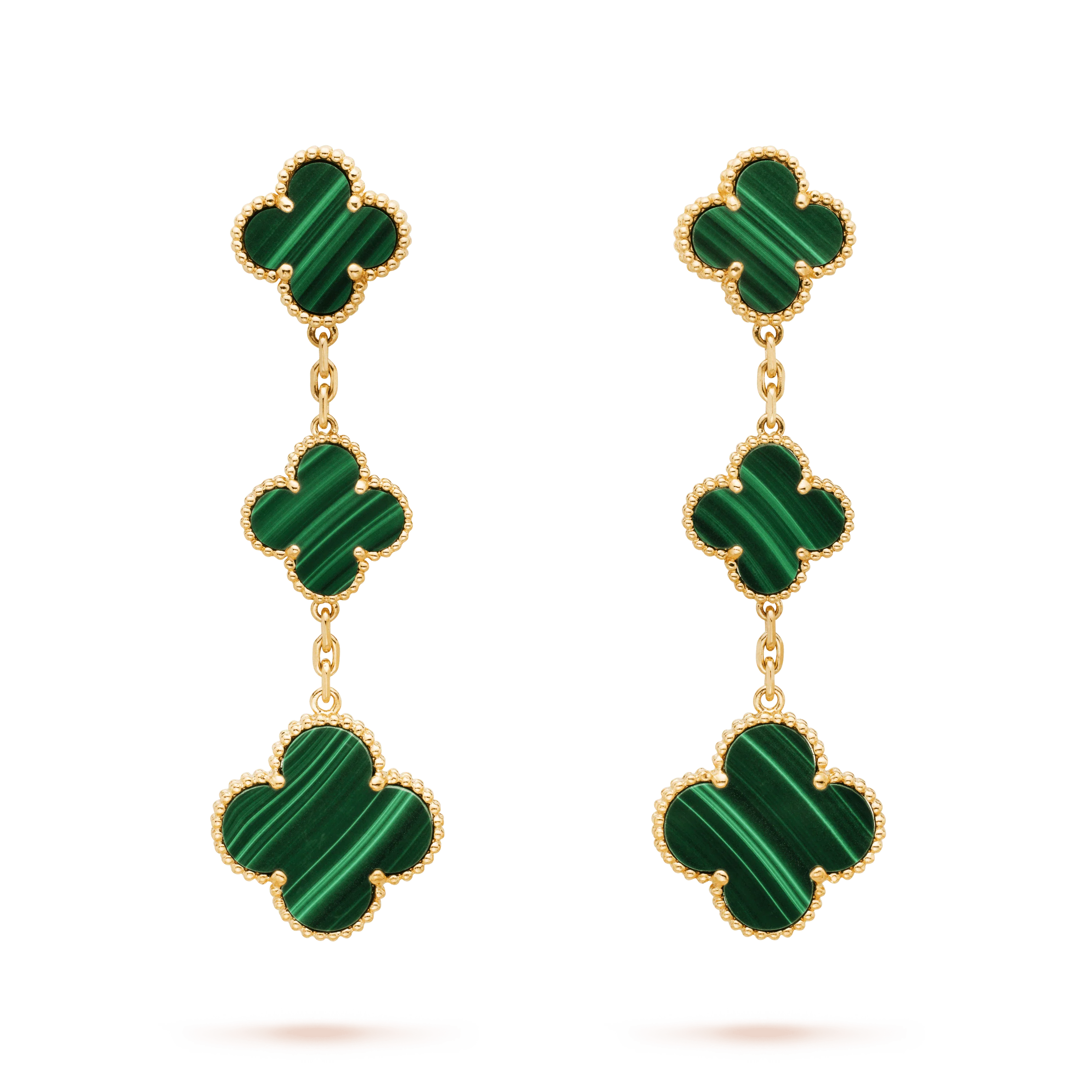 [Van Cleef & Arpels] MALACHITE 3 MOTIFS GOLD
