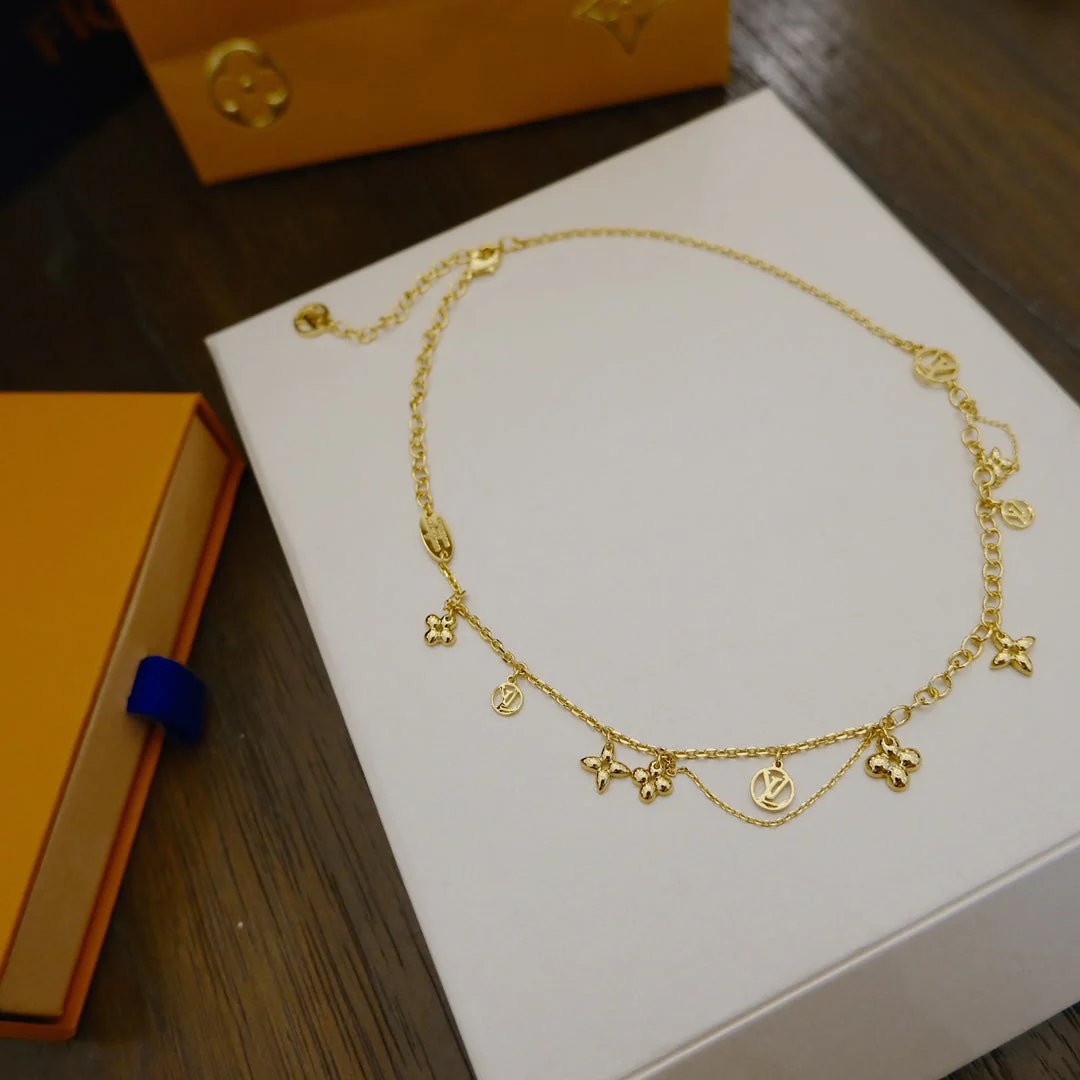 [Louis vuitton]BLOOMING SUPPLE NECKLACE BRASS