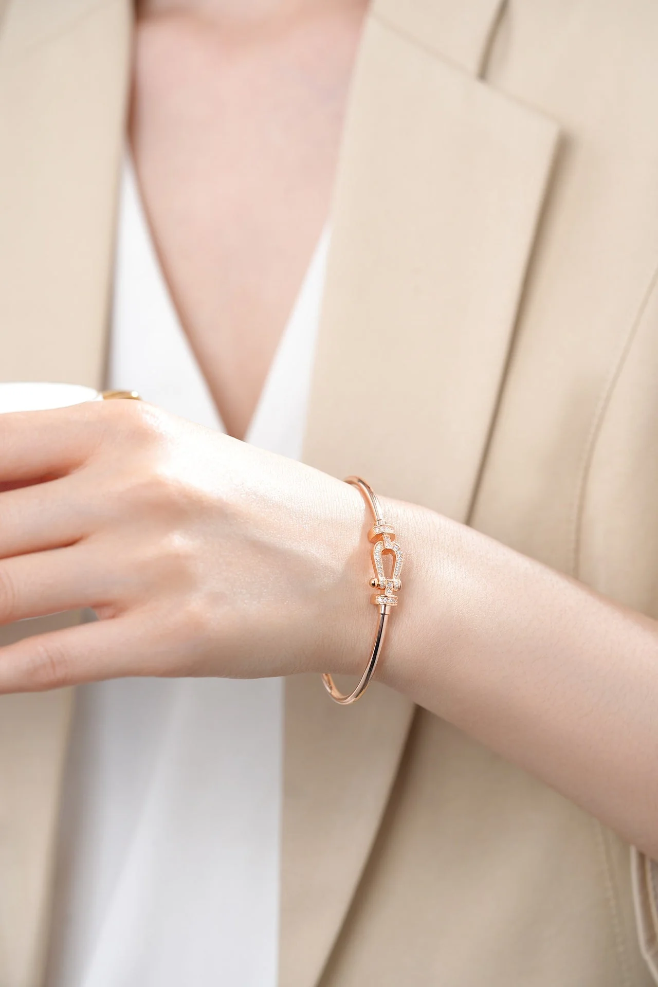 [Fred]FORCE 10 MOYEN DIAMOND BRACELET