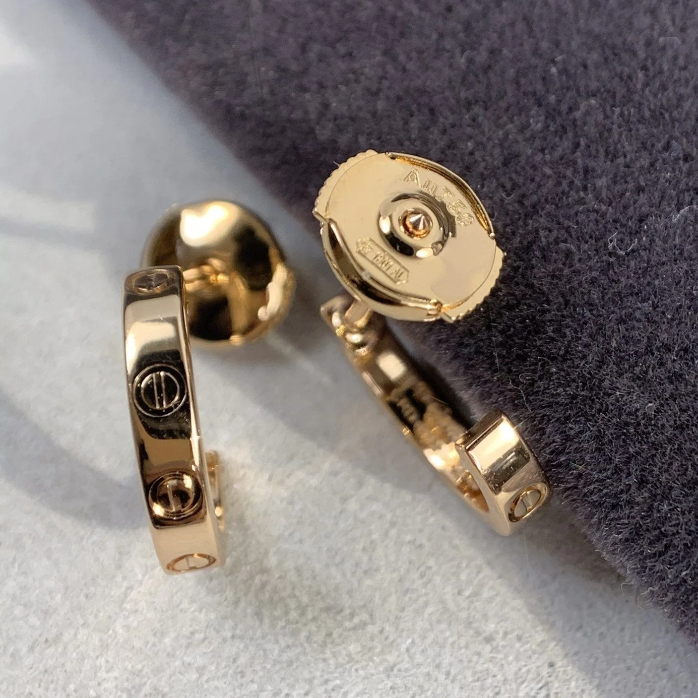 [Cartier]LOVE EARRINGS 2.65MM PINK GOLD