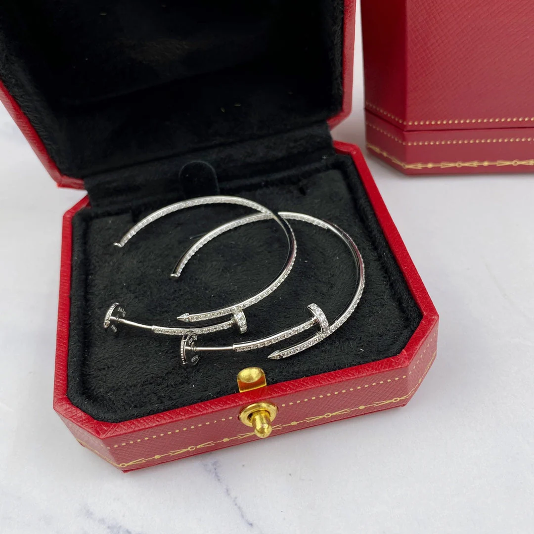 [Cartier]JUSTE EARRINGS FULL DIAMONDS 1.8MM