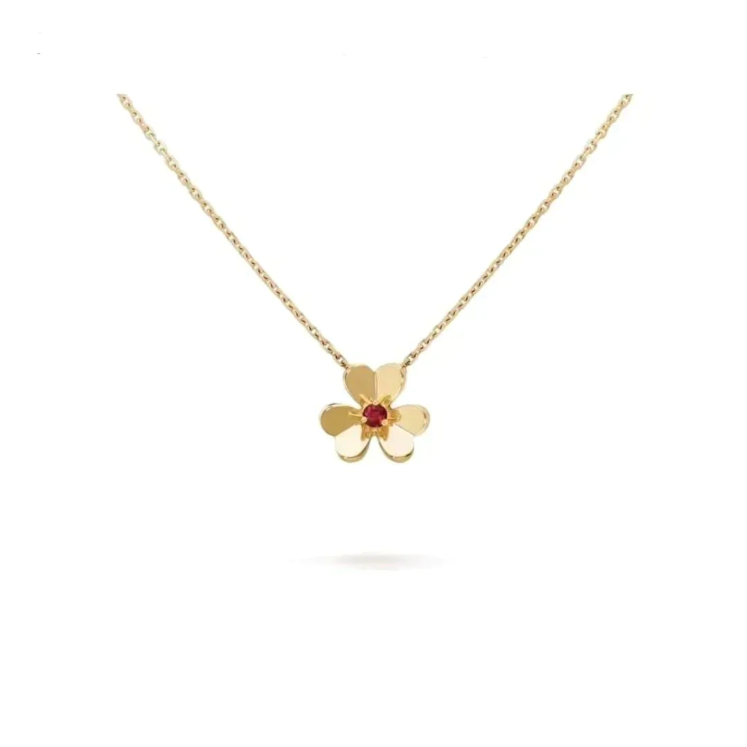[Van Cleef & Arpels]FRIVOLE GOLD FLOWER NECKLACE
