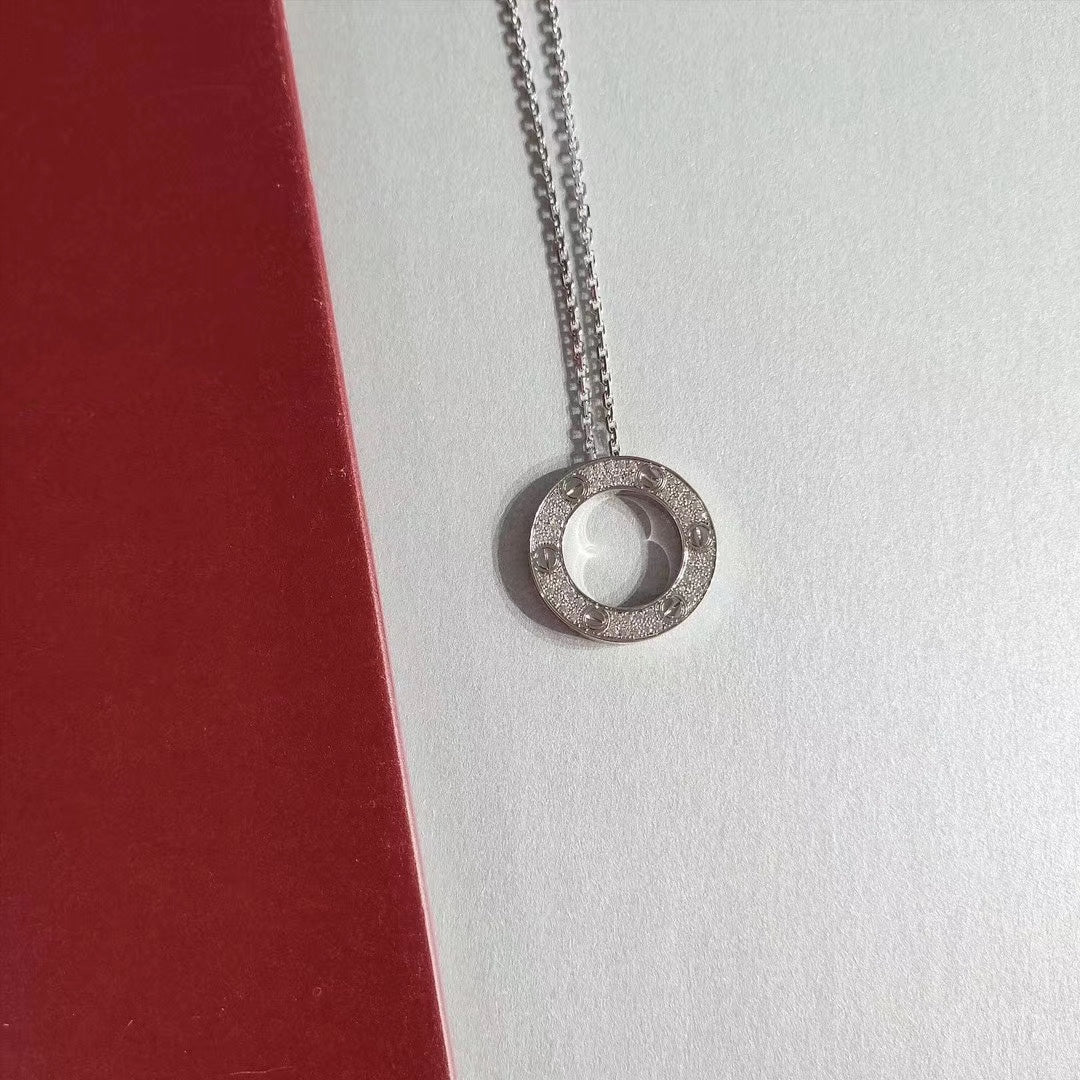 [Cartier]LOVE NECKLACE ADJUSTABLE SILVER