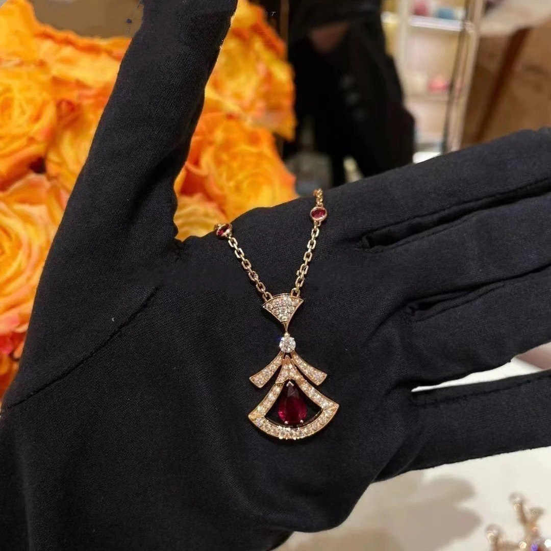 [Bulgari]DREAM NECKLACE CARNELIAN DIAMOND PINK GOLD