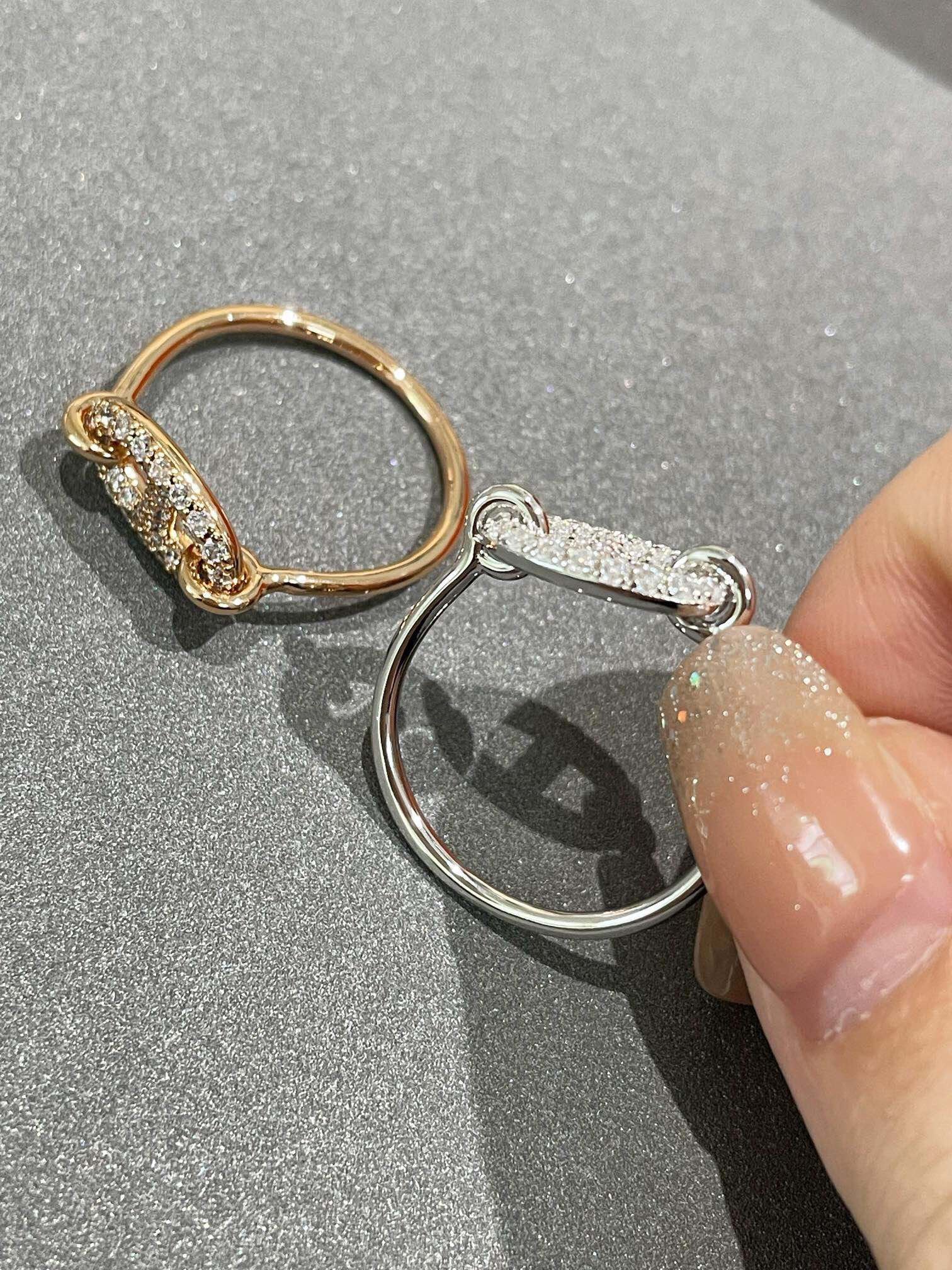 [Hermes]RONDE SMALL DIAMOND RING