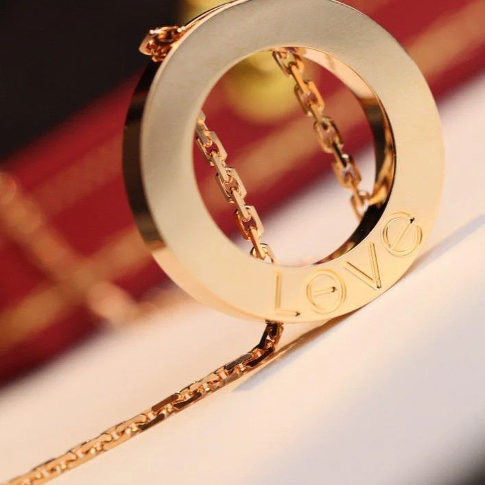 [Cartier]LOVE NECKLACE ADJUSTABLE ROSE GOLD
