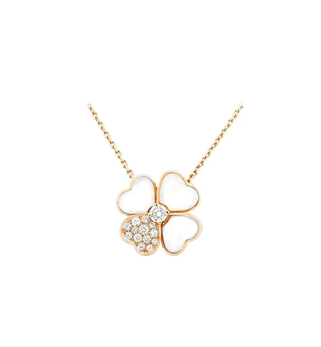 [Van Cleef & Arpels] MOP DIAMOND ROSE GOLD NECKLACE