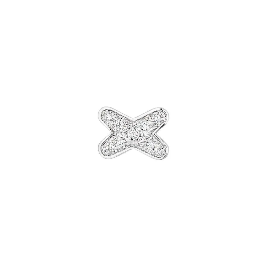 [Chaumet]JEUX DE SILVER DIAMOND EARRINGS