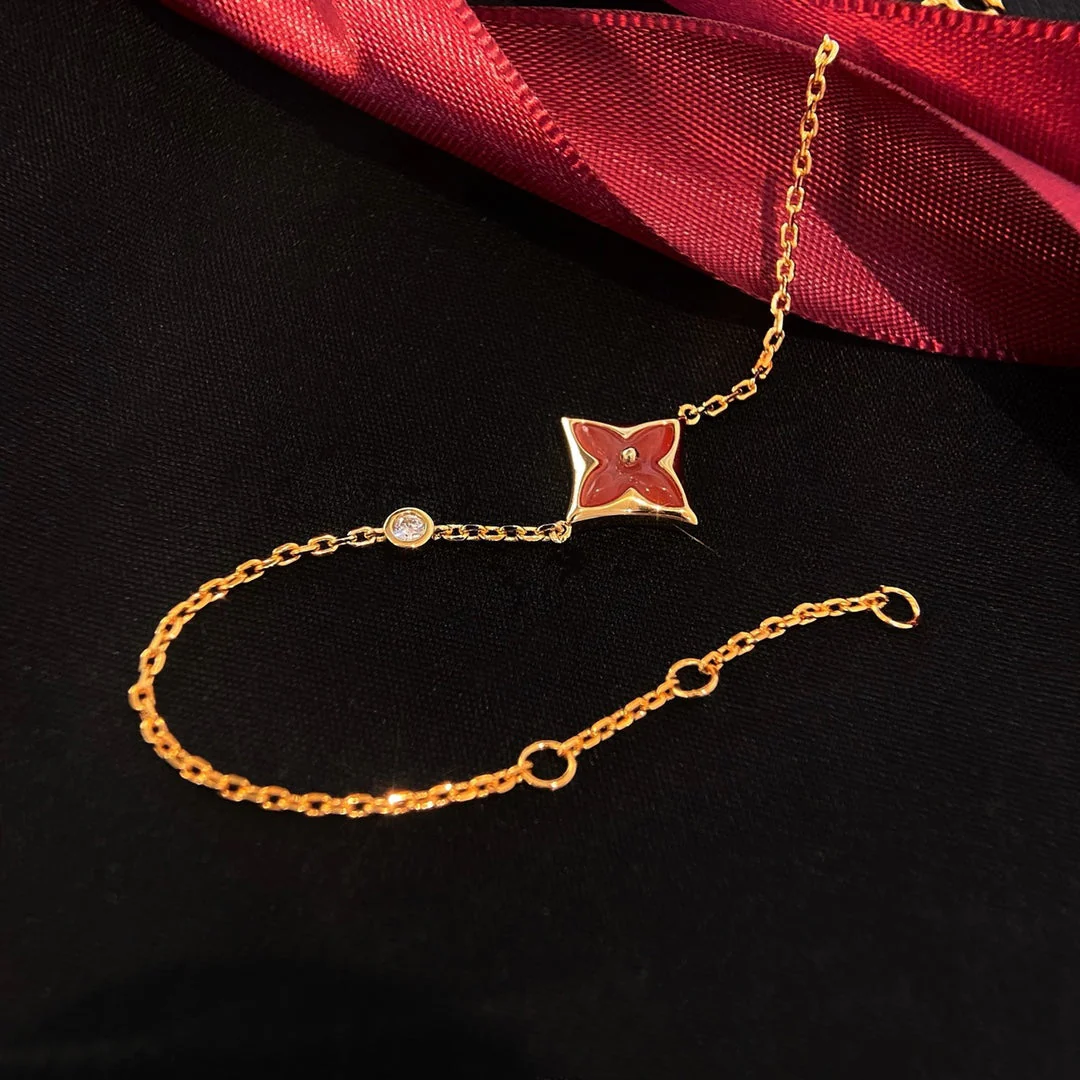 [Louis vuitton]COLOR STAR CARNELIAN PINK GOLD DIAMOND BRACELET