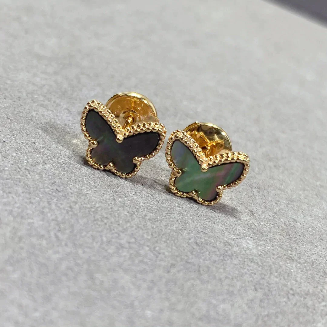 [Van Cleef & Arpels]BUTTERFLY DARK MOP  EARRINGS