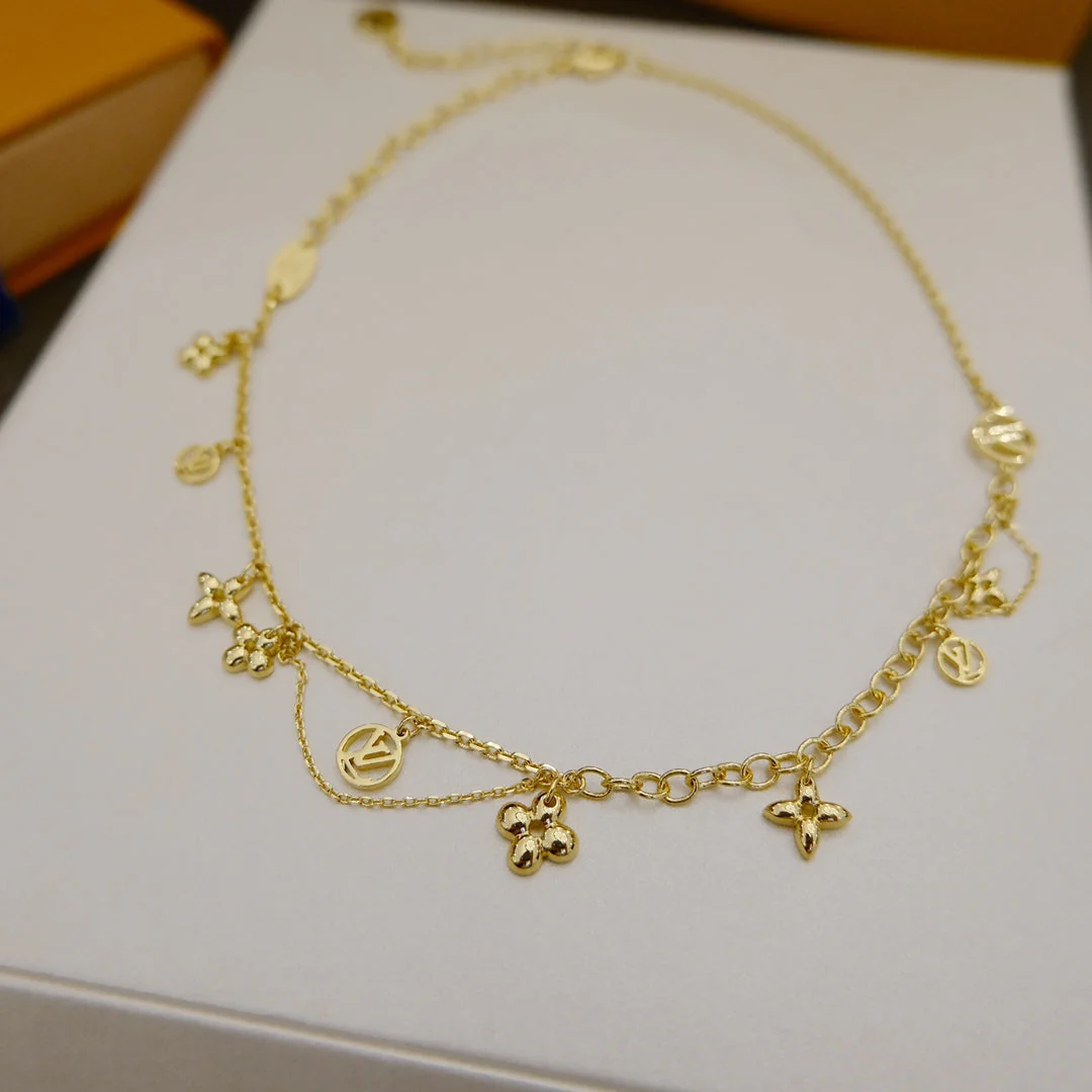 [Louis vuitton]BLOOMING SUPPLE NECKLACE BRASS