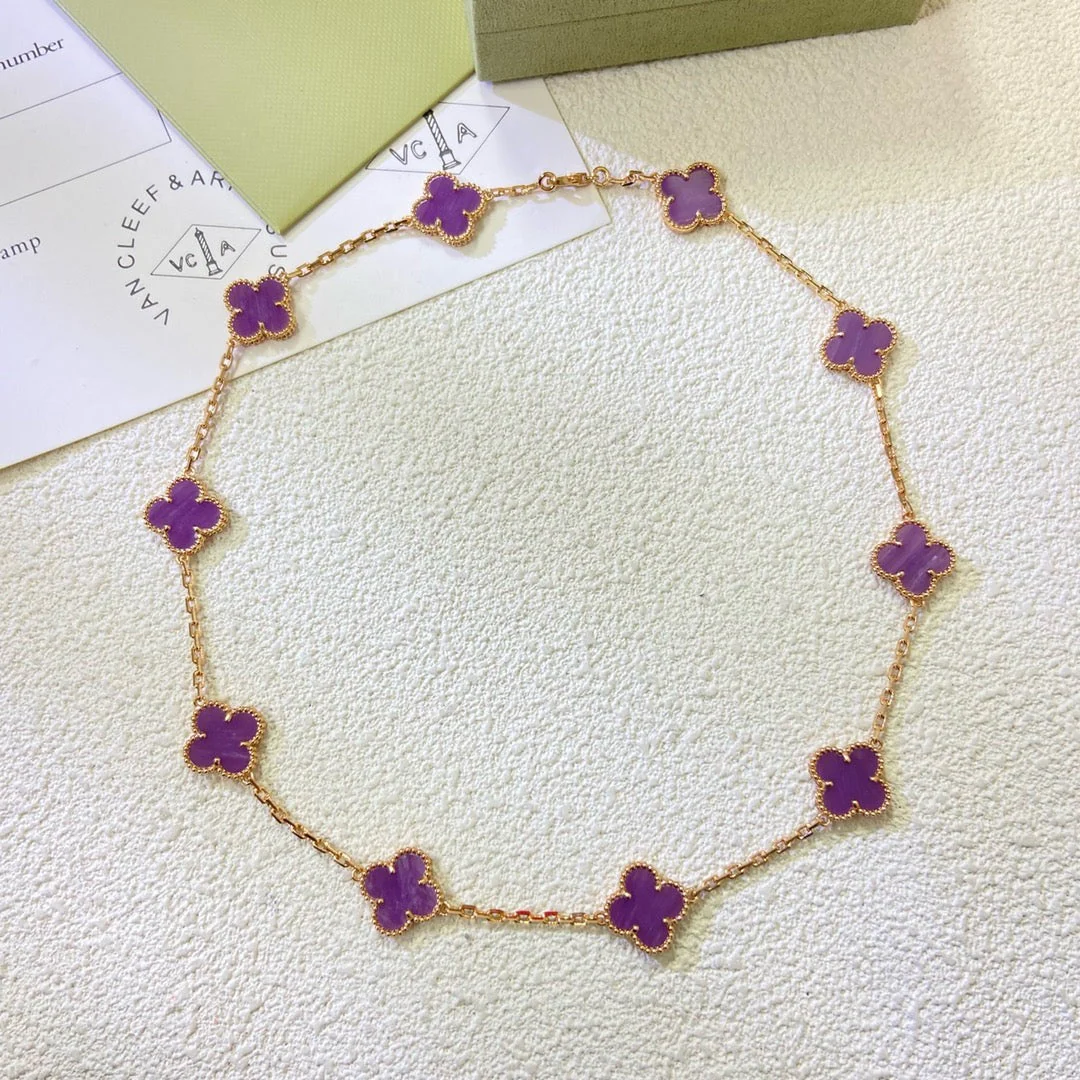 [Van Cleef & Arpels] 10 MOTIFS  PURPLE VIOLET  NECKLACE