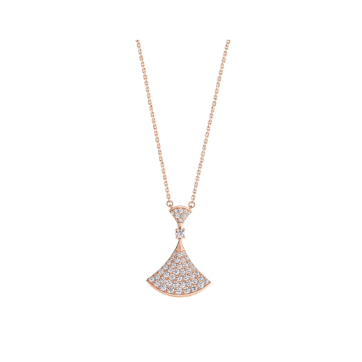 [Bulgari]DREAM NECKLACE PINK GOLD FULL DIAMOND