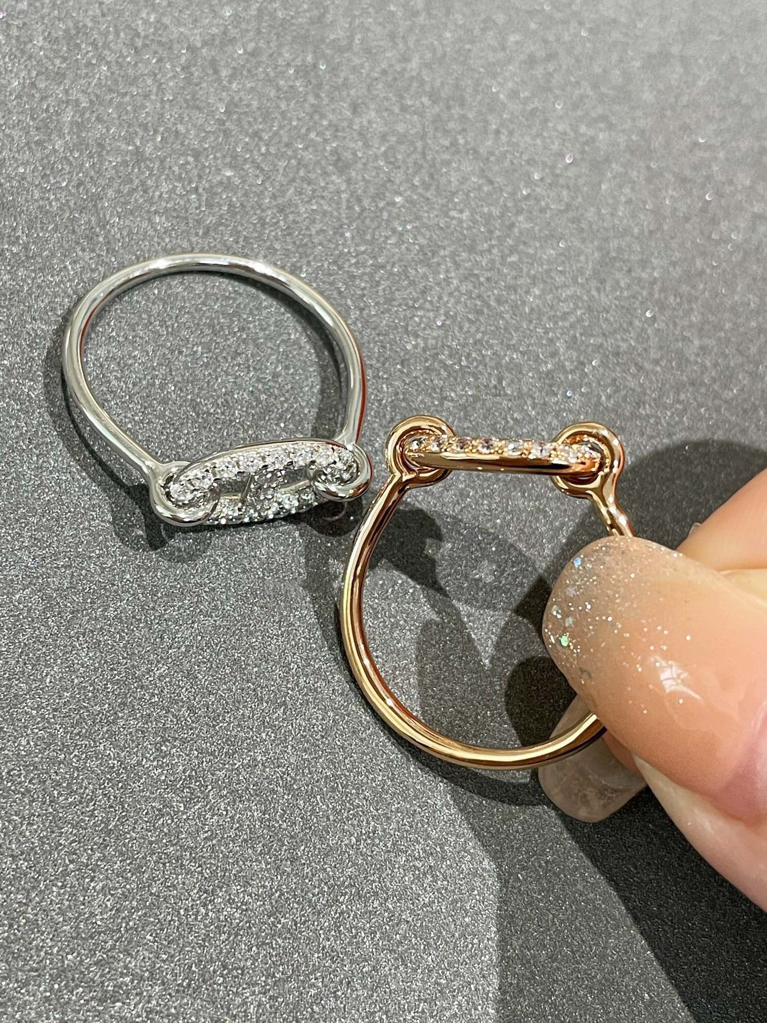 [Hermes]RONDE SMALL DIAMOND RING