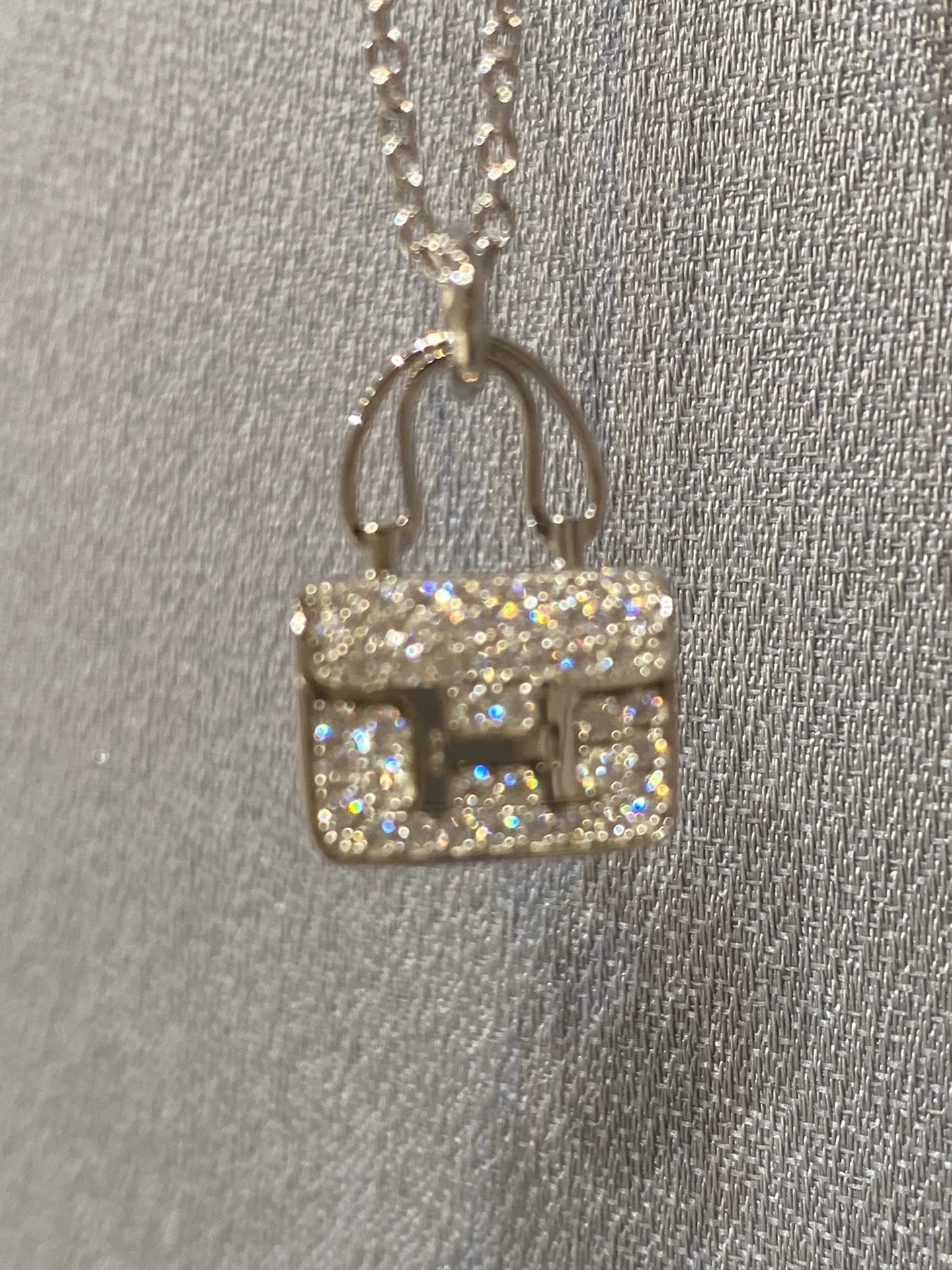[Hermes]CONSTANCE PEDANT DIAMOND NECKLACE