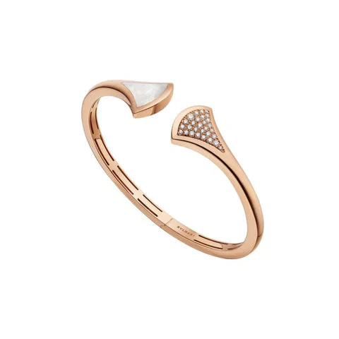 [Bulgari]DREAM BRACELET OPEN PINK GOLD MOP DIAMOND