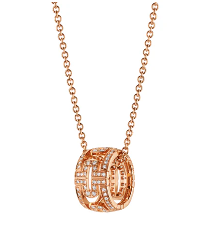 [Bulgari]PARENTESI NECKLACE PINK GOLD DIAMOND