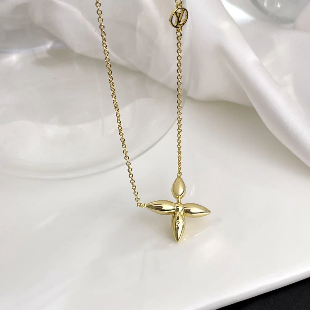 [Louis vuitton]LOUISETTE GOLD NECKLACE