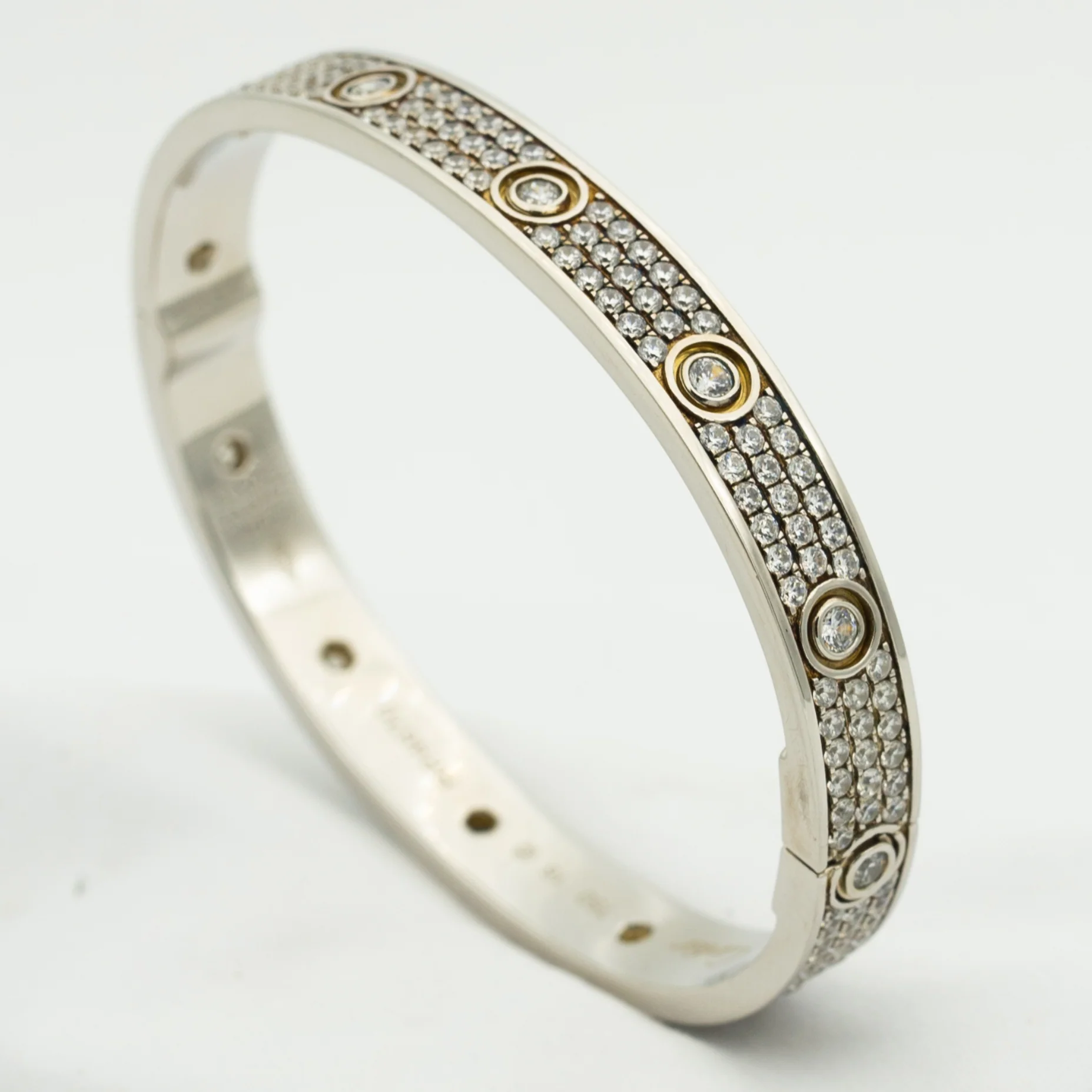[Cartier]LOVE BRACELET 6.1MM DIAMOND-PAVED 10 BIG DIAMONDS