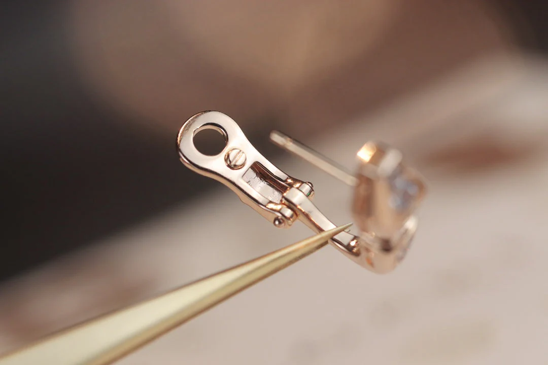 [Bulgari]SERPENT PINK GOLD DIAMOND EARRINGS