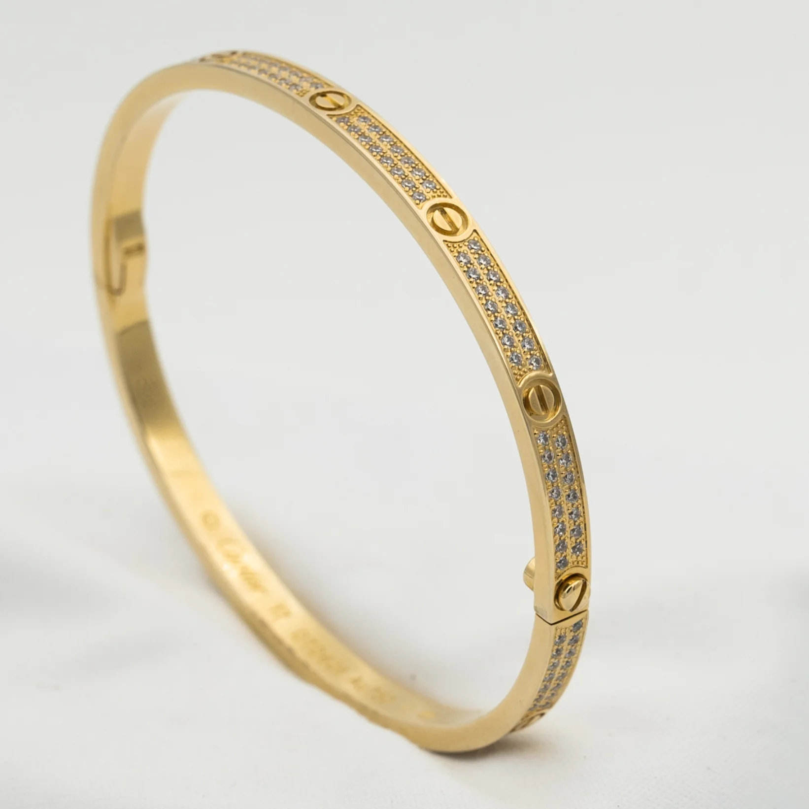 [Cartier]LOVE BRACELET 3.65MM DIAMOND-PAVED