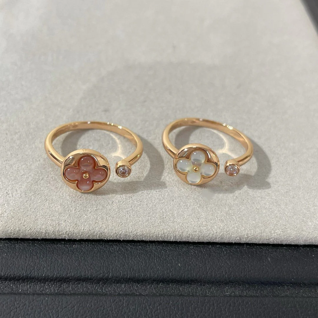 [Louis vuitton]SUN 1 DIAMOND PINK MOP RING