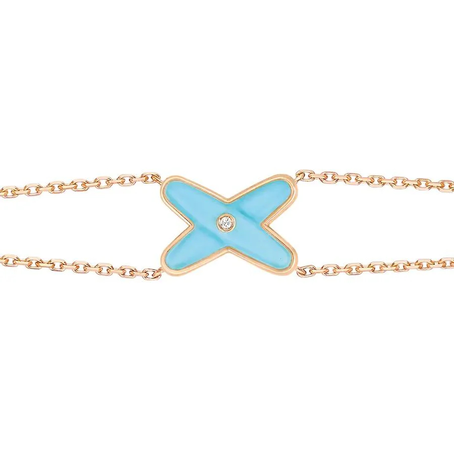 [Chaumet]JEUX BRACELET TURQUOISE PINK GOLD 1 DIAMOND