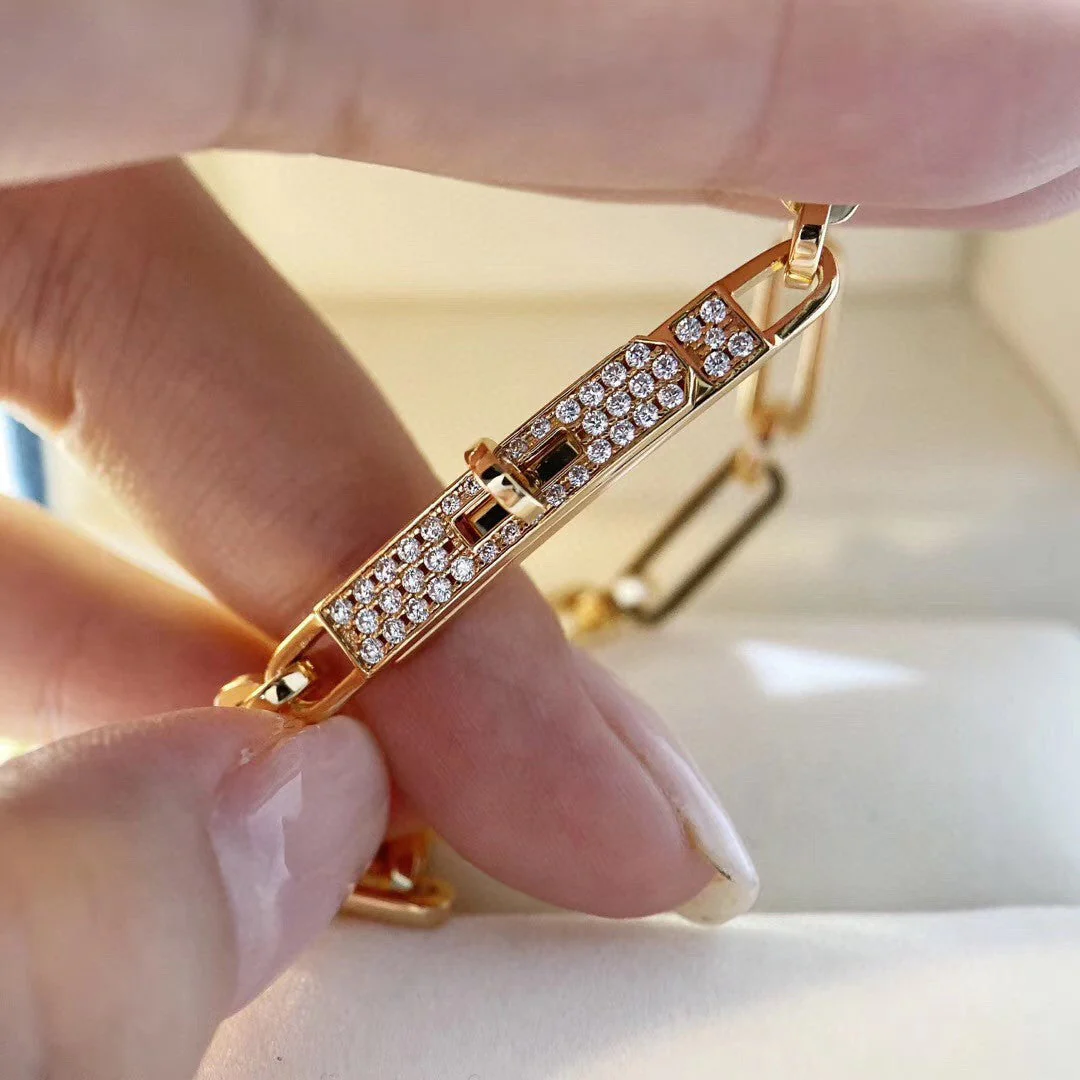 [Hermes]CHAINE BRACELET SMALL MODEL DIAMOND