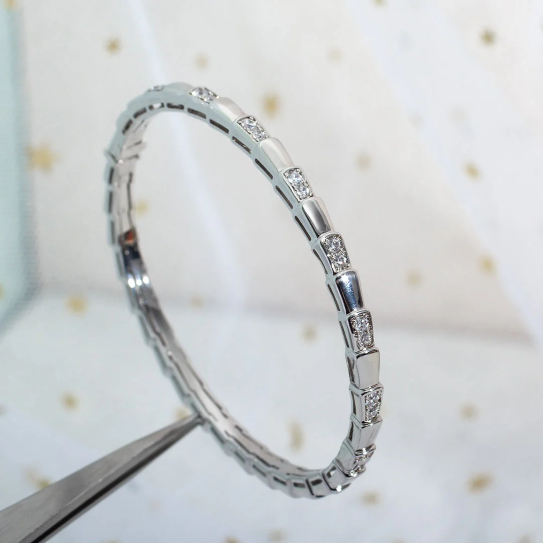 [Bulgari]SERPENTI BRACELET SILVER DIAMOND