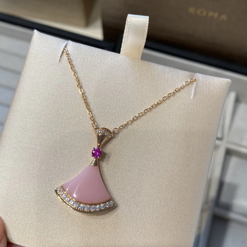 [Bulgari]DREAM NECKLACE PINK OPAL
