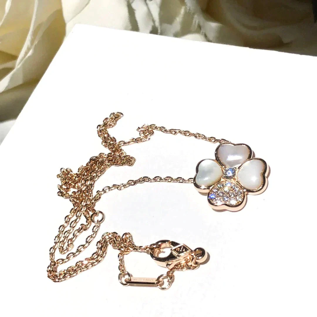 [Van Cleef & Arpels] MOP DIAMOND ROSE GOLD NECKLACE