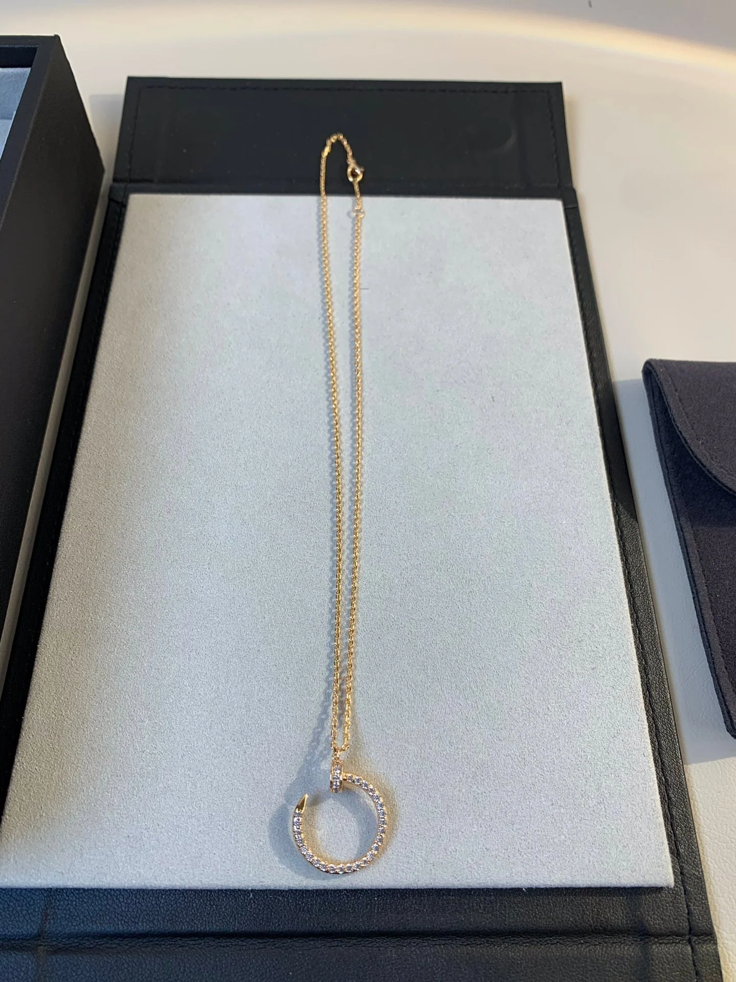 [Cartier]JUSTE NECKLACE PINK GOLD DIAMONDS