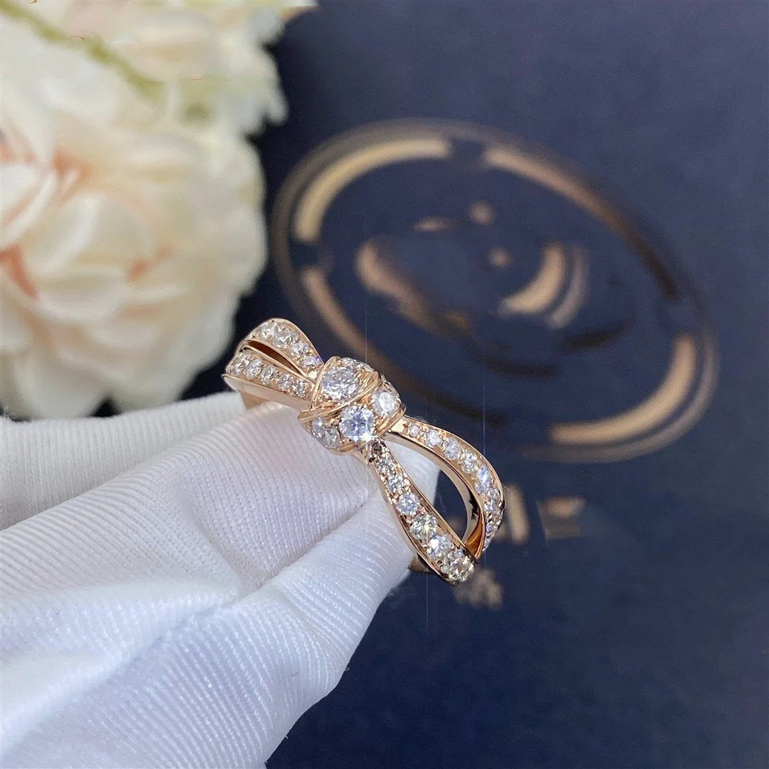 [Chaumet]LIENS PINK GOLD DIAMOND RING