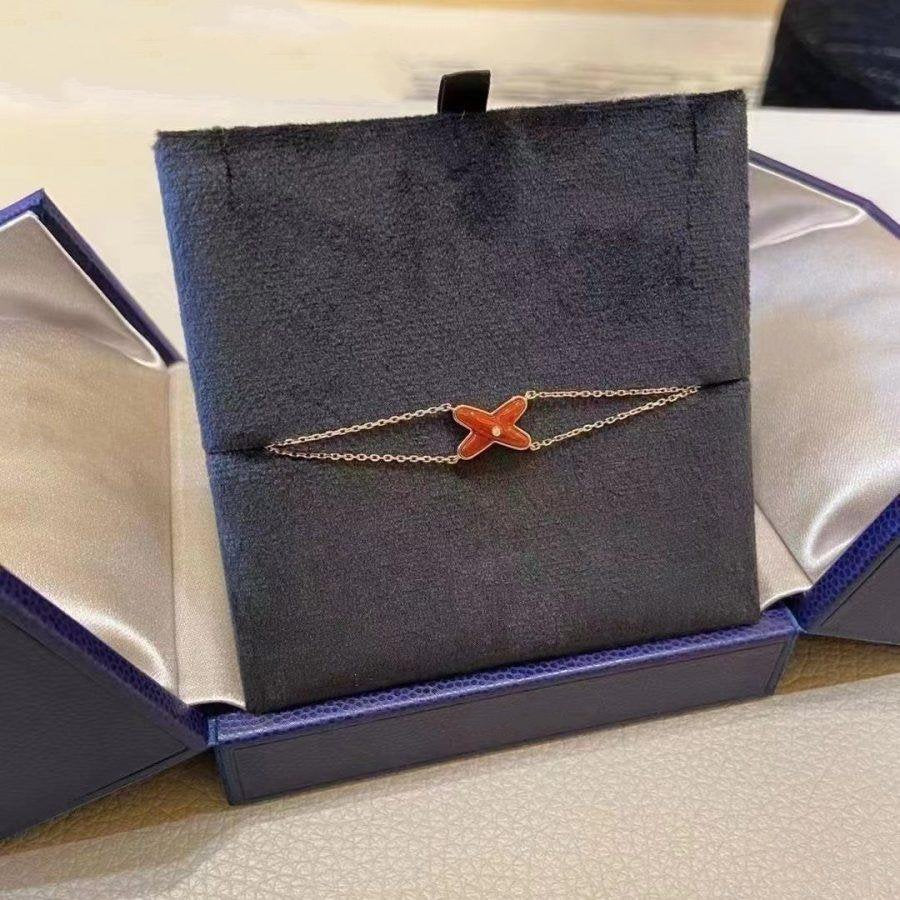 [Chaumet]JEUX BRACELET CARNELIAN PINK GOLD 1 DIAMOND