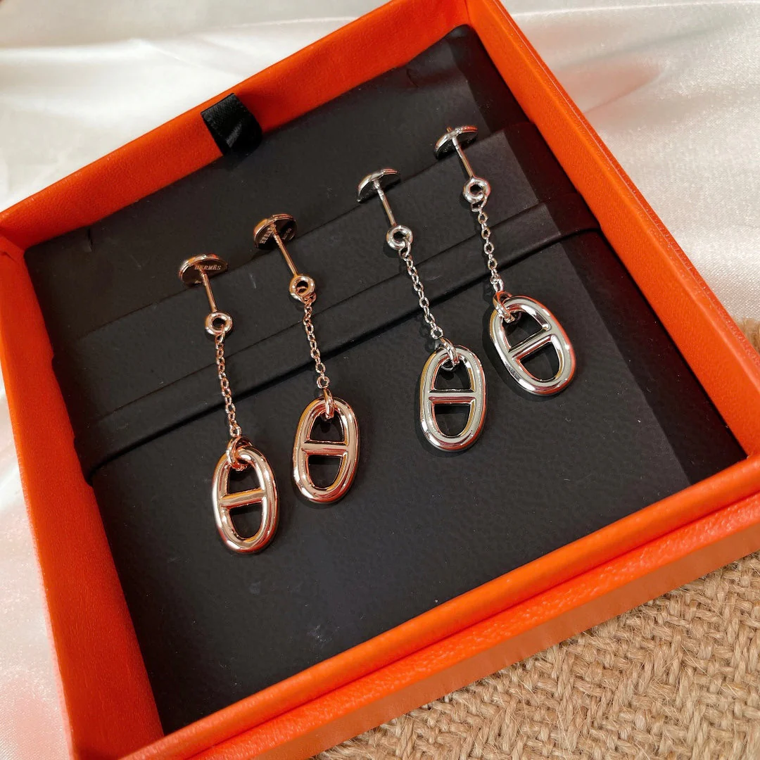 [Hermes]CHAINE TASSEL EARRINGS