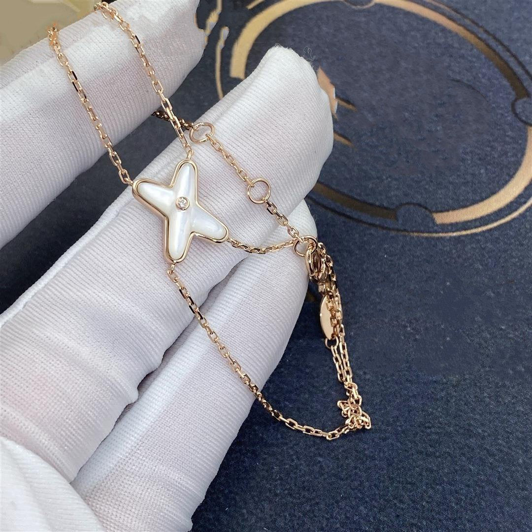 [Chaumet]JEUX BRACELET WHITE MOP PINK GOLD 1 DIAMOND