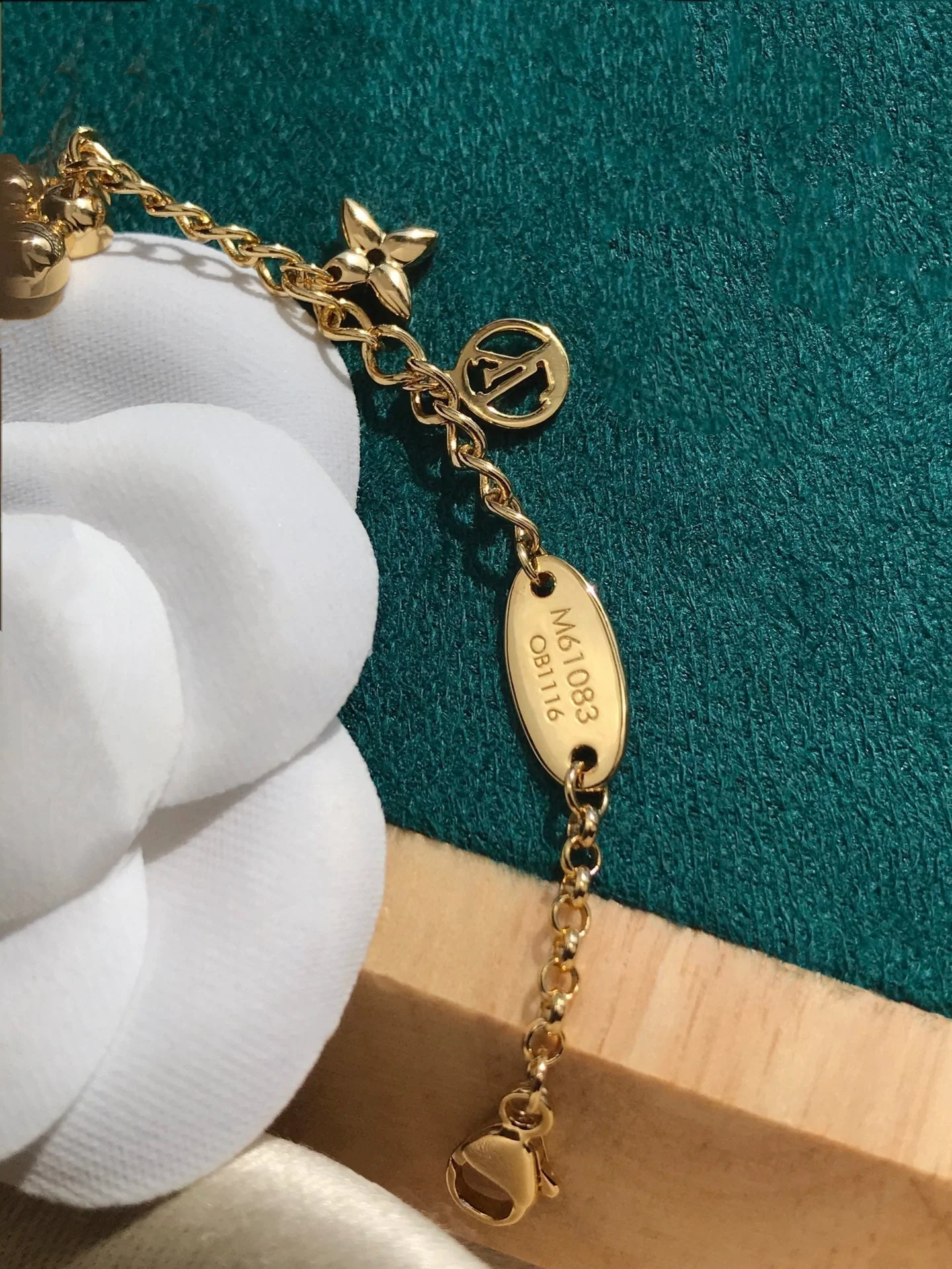 [Louis vuitton]BLOOMING PINK GOLD MOP BRACELET