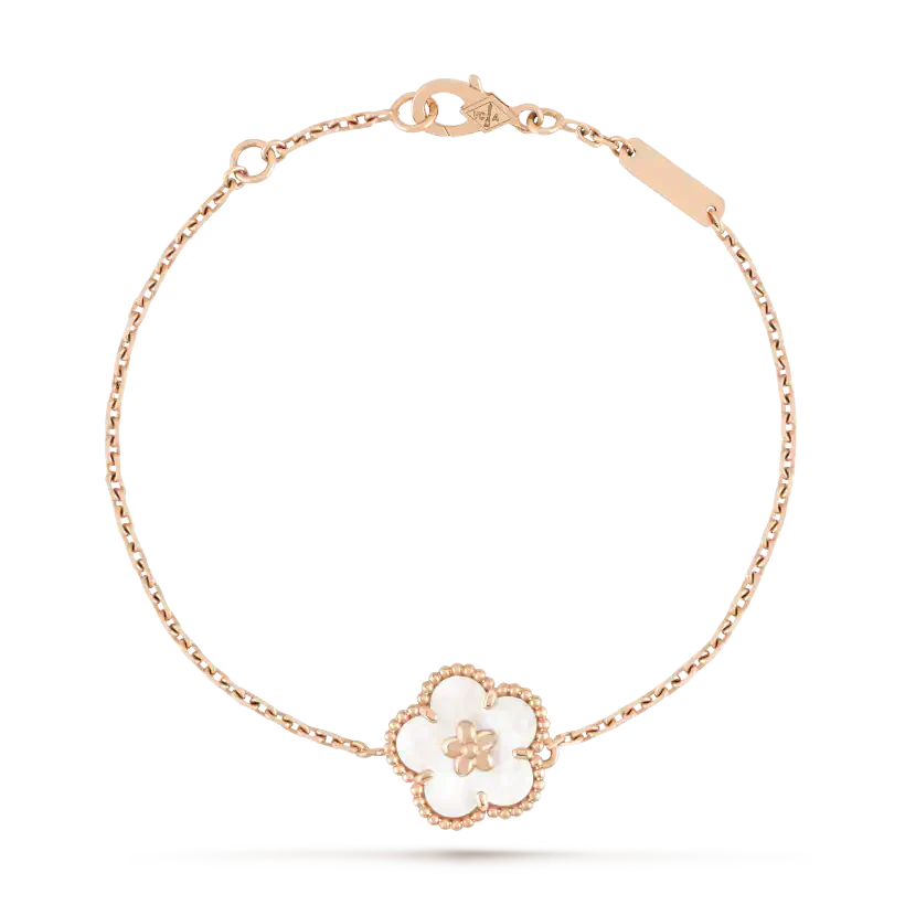 [Van Cleef & Arpels]LUCKY WHITE MOP PLUM BLOSSOM  BRACELET
